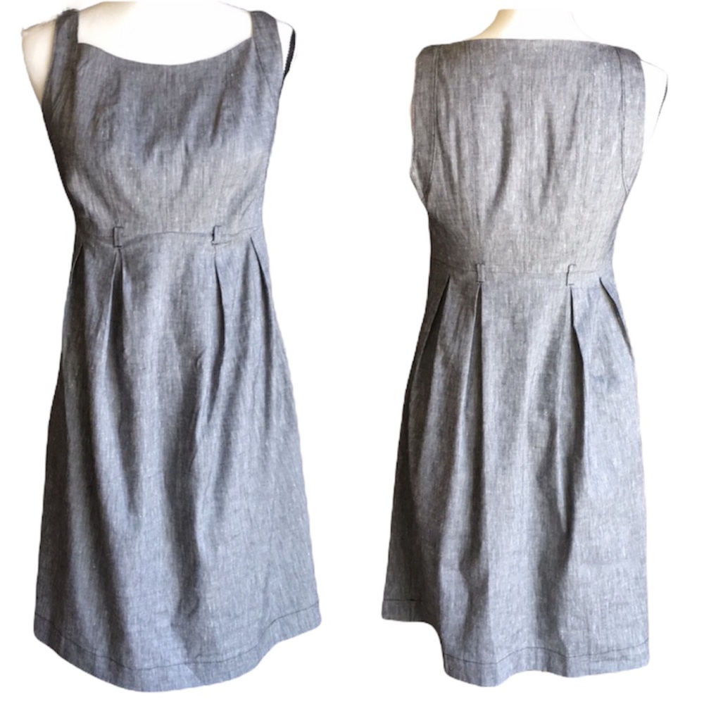 A Pea In The Pod Linen Blend Dress M